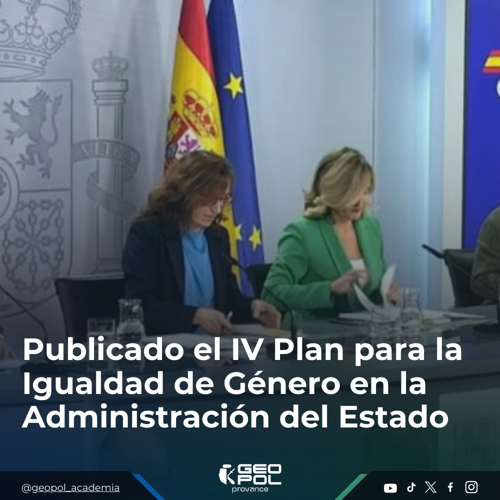 Publicado el IV Plan para la Igualdad de Género en la Administración del Estado