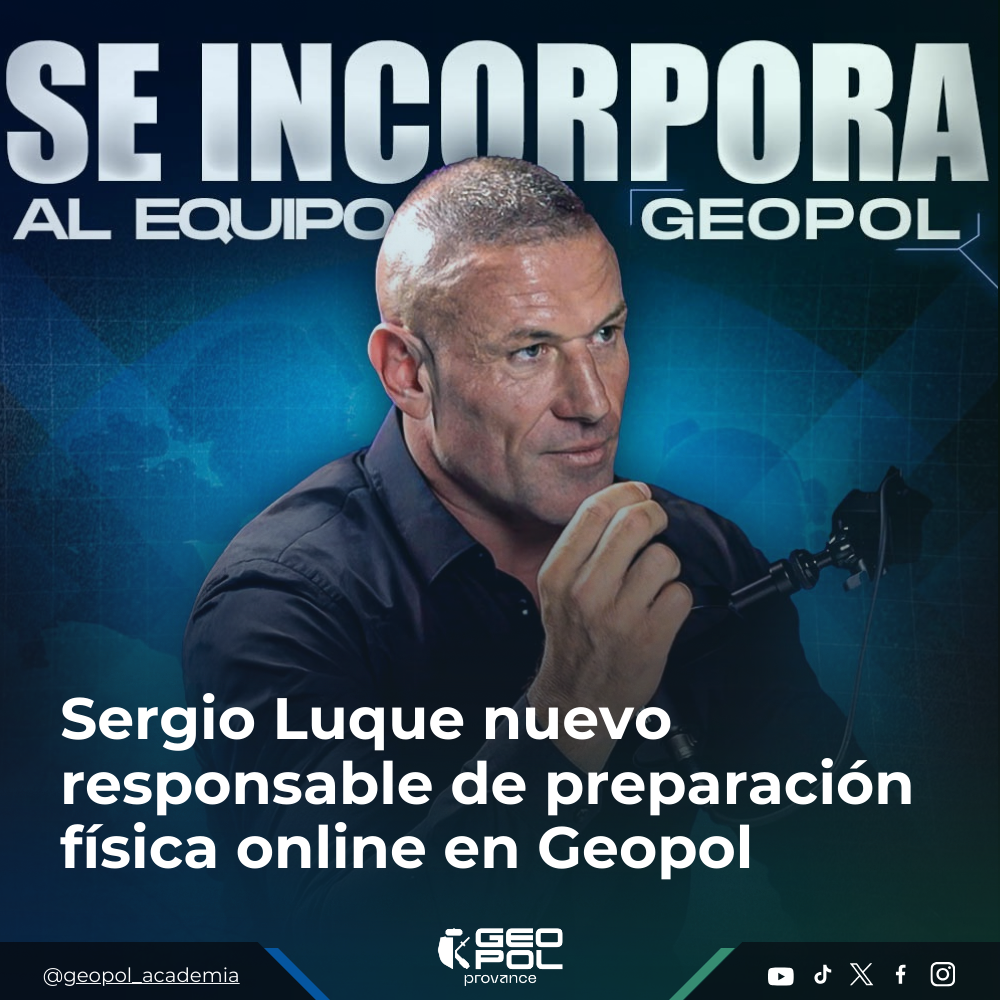 Sergio Luque nuevo responsable de preparación física online en Geopol