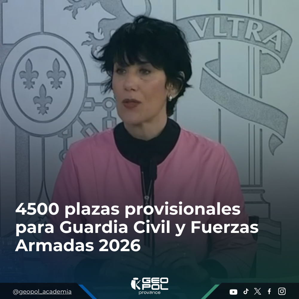 4500 plazas profesionales para guardia civil y Fuerzas Armadas 2026