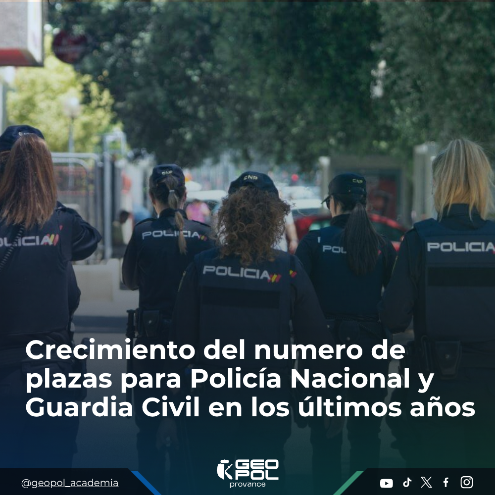 crecimiento numero de plazas Policía Nacional y guardia civil