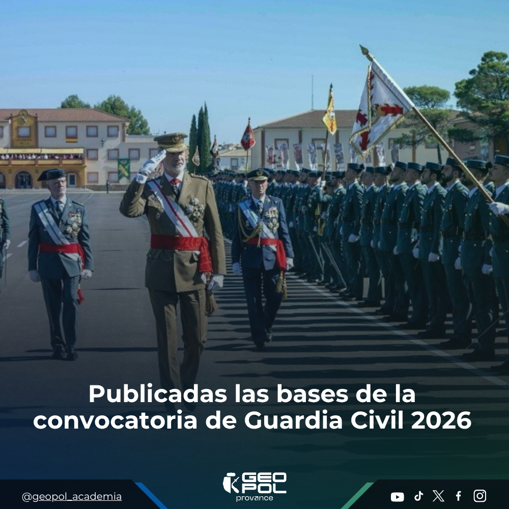 Publicadas las bases de la convocatoria de Guardia Civil 2026