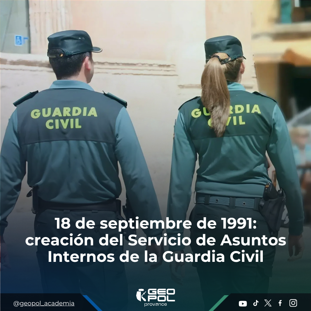 18 de septiembre de 1991: creación del Servicio de Asuntos Internos de la Guardia Civil